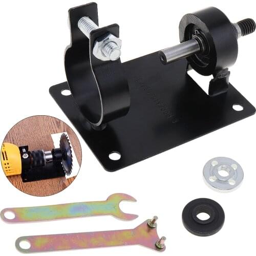 5pcs/set Polisher 10mm Electric Drill Cutting Seat Stand Holder Set with 2 Wrenchs and 2 Gaskets for Polishing/Grinding/Cutting