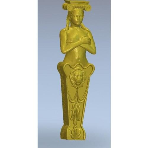 3d model relief for cnc or 3D printers in STL file format table-leg
