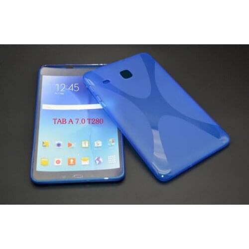 Anti-Skid Matte X Line Soft Silicon Rubber TPU Gel Cover Protective Case For Samsung Galaxy Tab A 7.0 T280 SM-T280 T280N T285