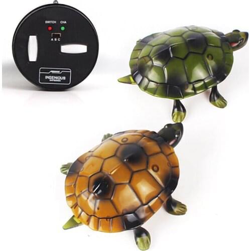RC animal toys remote control simulation small tortoise crawl plaything electric sports infrared realistic walking glow gift boy