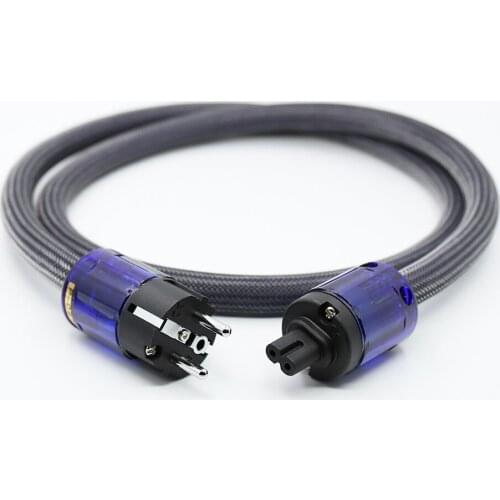 Hi-End Pure Copper audiophile power cords EU Schuko Power Cable With Figure 8 IEC AMP Turntable Power Extension Cable