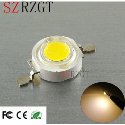 10PCS High Power LED Chip 3W SMD LED Lamp Warm White for Floodlight Spotlight