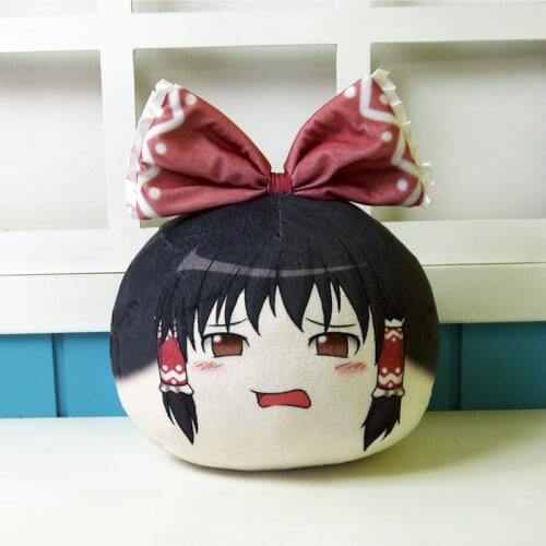 TouHou Project Cosplay Plush Toys Anime Hakurei Reimu Figure Doll Stuffed Yukkuri Pillow 30cm Cartoons Cushion For Gift