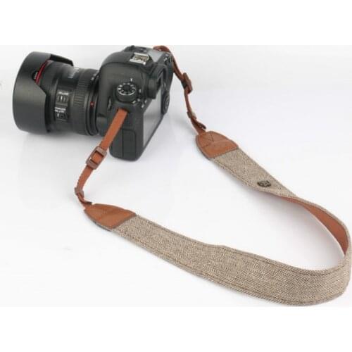 Camera Shoulder Neck Vintage Strap Belt 100% Cotton Camera Strap for Sony for Nikon for Canon for Olympus DSLR Camera Portable
