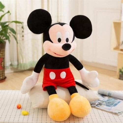 High Quality Disney Mickey Mouse Minnie Anime Plush Toys Cute Mickey Minnie Cartoon Stuffed Doll Animals Children Birthday Gift