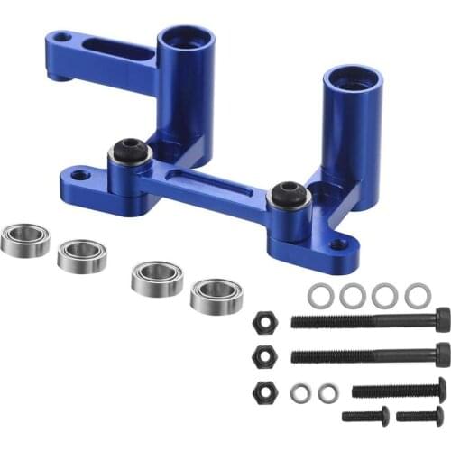 1set Aluminum Steering Bellcranks and Draglink Upgrade for 1/10 Traxxas 2WD Slash Rustler Bandit Replace 3743