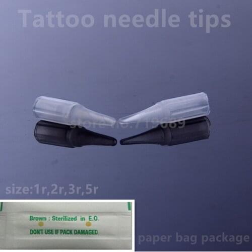 100pcs Disposable Permanent Makeup traditional Needle Tips For Permanent Makeup Tattoo Machine Cover tattoo individual package