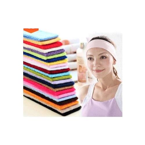 200pcs/lot Multi Elastic Absorbent Head Band Towel Sports Yoga HeadBands Hair Accessory HA1103