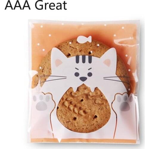 200Pcs/Lot Party Supplies Favor Bags Gift for Wedding Bag Birthday Party Plastic Biscuits Christmas Chocolate Cake Candy Pouches