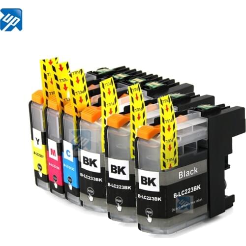 6PK LC223 lc225 LC221 inkjet ink cartridge for brother J562DW J480DW J680DW J880DW 4120DW J4420DW J4620 J4625DW printer