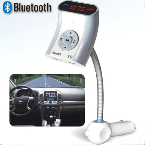 YASOKRO Bluetooth Car Kit Handsfree calling FM Transmitter Car Audio MP3 Player Support TF Card U disk MP3 Player car Charger
