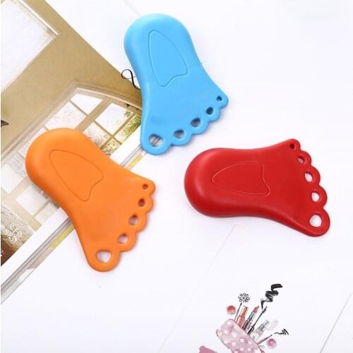 Kids Baby Cute Foot Door Shaped Door Stops Non-Slip Black Door Buffers For Office Home Baby Safe Floor Door Stopper