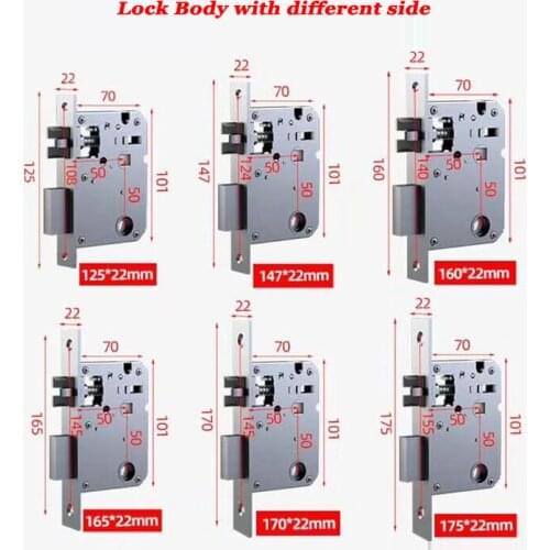 Door Lock Body Lock Latch Deadbolt Wooden Iron Door Latch