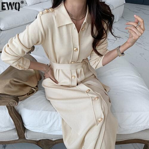 EWQ Fashionable Knitted Dresses