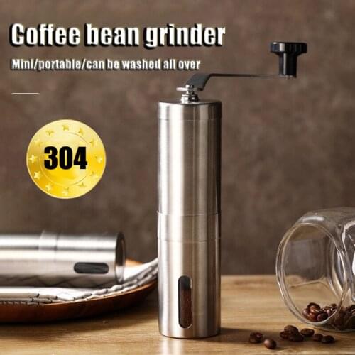 Small Household portable stainless steel coffee bean grinder hand grinder freshly ground manual coffee machine Creativity hot