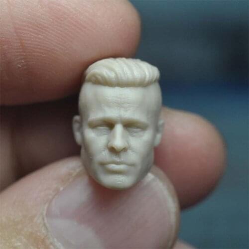 1/18 Scale The Fury Collier Brad Pitt Head Sculpt Unpainted Fit 3.75" Figure