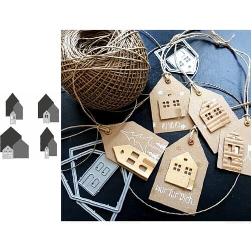 New Frame House Window Roof Decorations Metal Steel Cutting Dies For DIY Scrapbooking Paper Cards Embossing Dies Hot in 2019