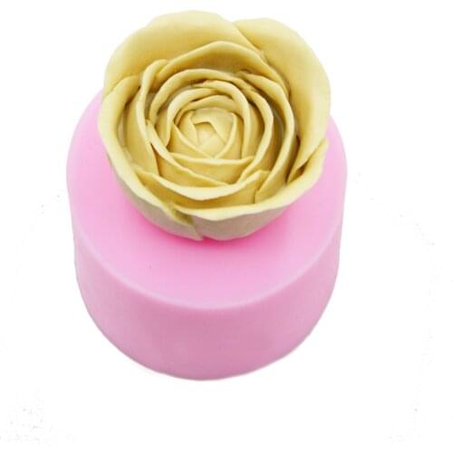 New Rose Fondant Cake Silicone Mold Wedding Cake Decorating Tools 3D Flower Soap Mold DIY Chocolate&birthday Cake Baking Tools