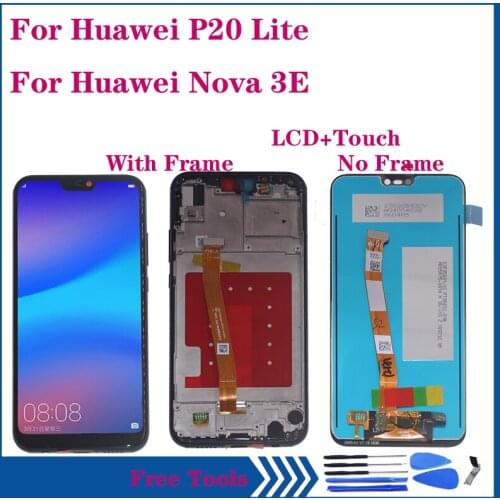NEW DISPLAY For Huawei P20 Lite LCD display Touch Screen Digitizer Assembly for Nova 3E ANE-LX1 LX3 LCD Repair parts