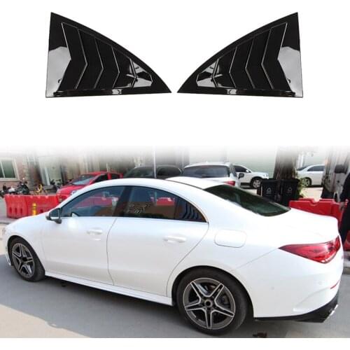 Rear Window Louver Shutter Cover Trim for Benz CLA C118 W118 CLA200 CLA45 2020 2021 Window Side Vent Trim