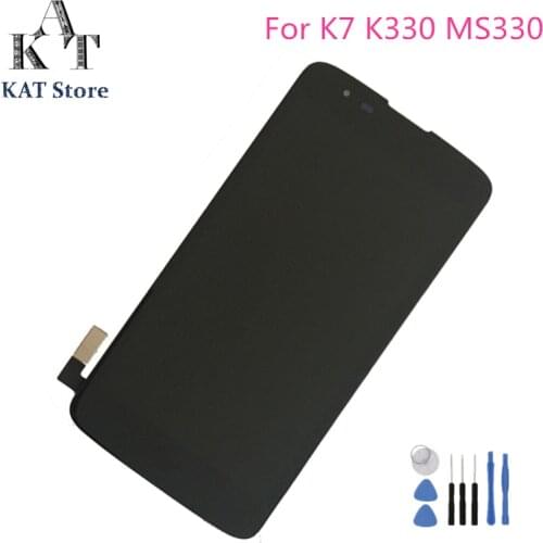 5.0" Original LCD Display Touch Screen For LG K7 K330 MS330 K7 LTE Q7 X210 X210DS LCD Digitizer Assembly With Frame Gift Tools