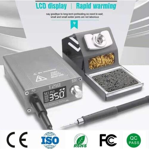 OSS T210 Soldering Station Compatible JBC 210 T26 Solder Rework Station T12 Soldering Tips 2S Rapid Heat Portable Welding Tools