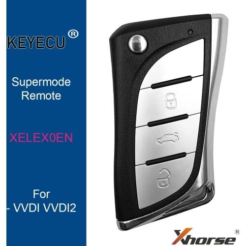 Xhorse XELEX0EN VVDI Super Remote with XT27 XT27A66 Chip Work for VVDI2 /VVDI MINI Key Tool / VVDI Key Tool Max