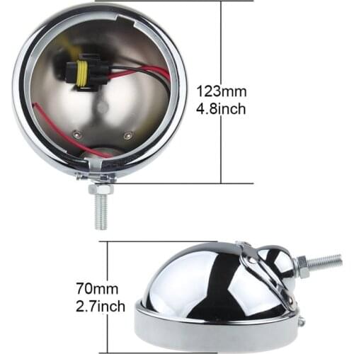 4-1/2" 4.5" inch LED Auxiliary Spot Fog Passing Lamp with Housing Ring Mount Bracket for Touring Electra Fog Lamp Assembly