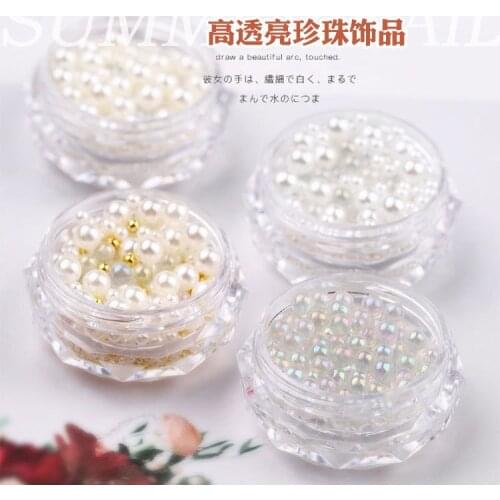 Mix size pearl nail decoration nail art products nail ringstone nail crystal nail stone manicure tool