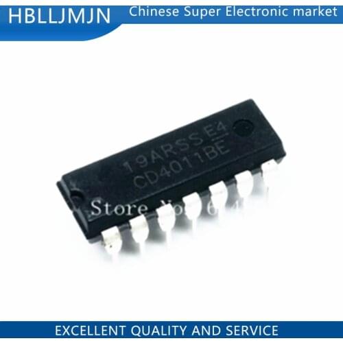 10PCS CD4011BE DIP14 CD4011 DIP 4011BE DIP-14