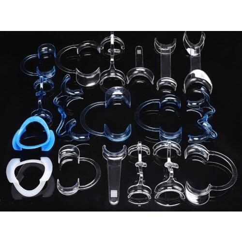 18PCS/Kit Tooth DentalIntraoral Lip Cheek Retractor Mouth Opener Orthodontic Brace Trays Dental Equipment Oral Care Tool