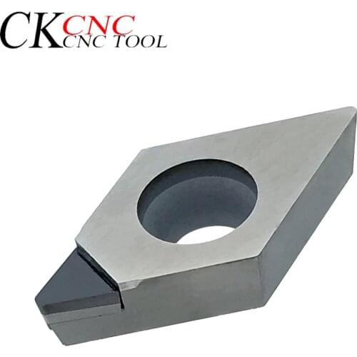 2pcs DCMT070204 PCD Insert Diamond blade tools Used for Aluminum Polycrystalline diamond tools PCD cnc High cost performance