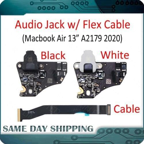 2020 Laptop A2179 Headphone Audio Jack Board with Flex Cable 820-01992-A 821-02788-02 for MacBook Air Retina 13" A2179 EMC3302