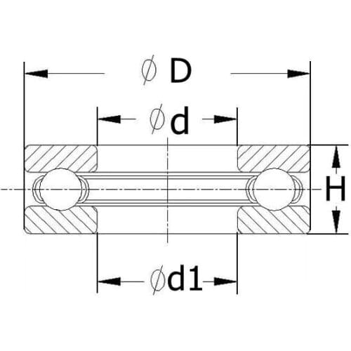 500pcs/lot free shipping Axial Ball Thrust Bearings F12-23M 12*23*7.5 mm Plane thrust ball bearing