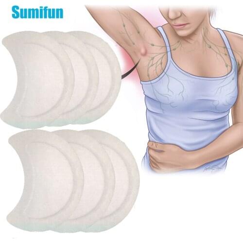 Sumifun 8pcs Lymphatic Detox Patch Neck Anti-Swelling Herbs Sticker Lymph Node Medical Plaster Pain Reliving Body Massage D2561