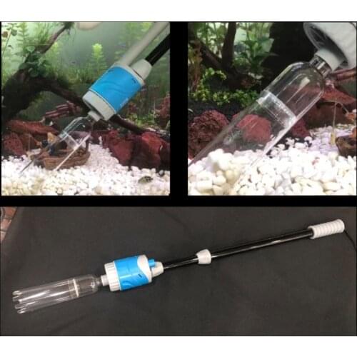 Aquarium Gravel Cleaner Nozzle Accessories for Electric Water Changer Pump Siphon Fish Tank Cleaning Tools Transparent