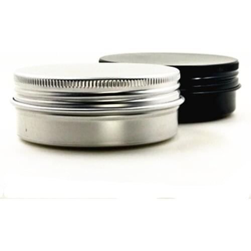 60g/2oz aluminum cream bottle,comestic containers with screw thread screw thread,Aluminum Balm Tins