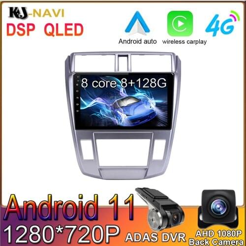 10.1" Android 11 4G WIFI Car Radio Video Player Navigation GPS Multimedia For Honda City 2008-2014 No DVD