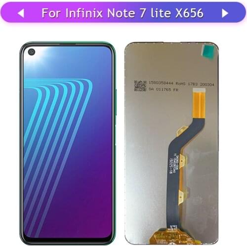 For Infinix Note 7 Lite X656 LCD Display Screen Assembly Full Complete Touch and LCD Replacement
