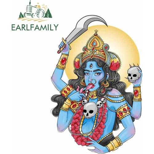 EARLFAMILY 13cm x 8.8cm For Kali Motorcycle Car Bumper Stickers Vinyl Car Wrap Decal Scratch-Proof Waterproof Decoration