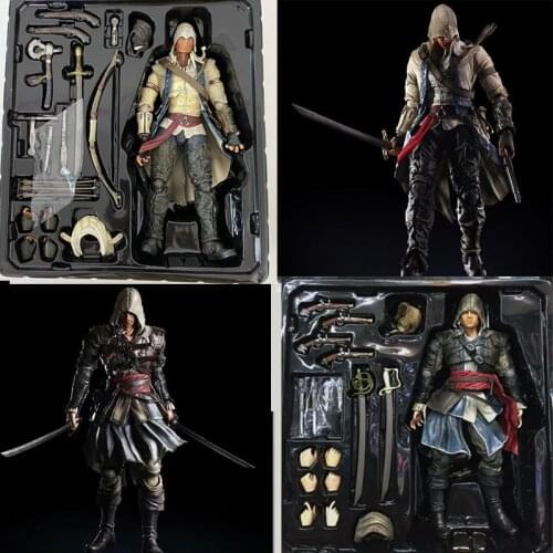 Play Arts Kai Connor Edward Kenway Assassin Creed Action Figure Collectible Model Toys Dolls Gift