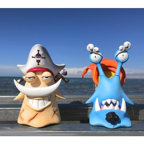 Anime figure Edward Newgate /Jinbe Phone Bug Figure One Piece Action Figure