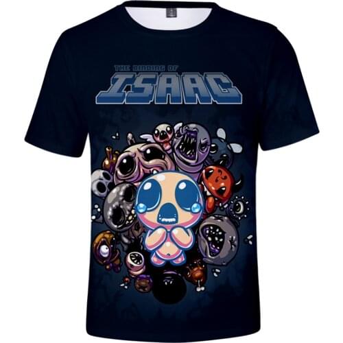 Be well received 3D New The Binding Of Isaac Tshirt Summer Preppy Personality Tops 3D Men/Women Street Hip Hop T-shirt