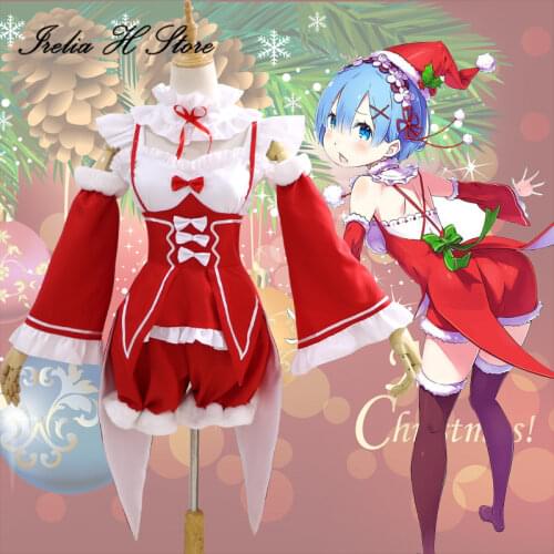 Re:Life in a different world from Zero Rem Cosplay Costume rem Christmas costume
