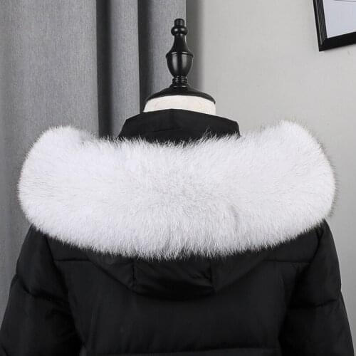 JKP Real Fox Fur Collar Winter New Natural Raccoon Fur Women Scarves Cool Fashion Warm Collar Hat Accessories
