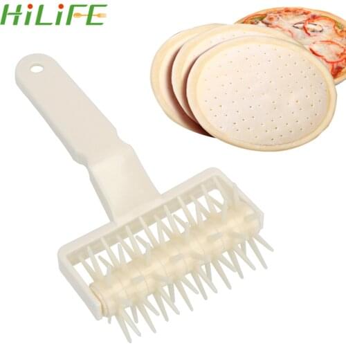 HILIFE Pastry Dough Roller Pizza Puncher Baking Tools Pizza Rolling Pin Pizza Cutters Wheels Tools Kitchen Accessories
