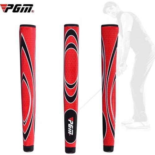 Golf Club Wrapped Leather Grip, Extra Long Handle Fishing Rod Handle Absorb Hand Sweat Shock Absorption Golf Clubs Grips Rubber
