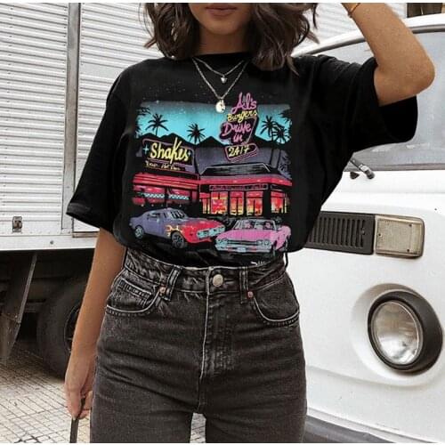 Summer Women T-shirts Cotton Casual Tee Tops Short Sleeve Female T Shirt for Women Clothing Ashgaily