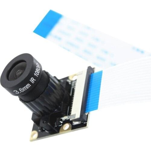 Night Vision 1080p Camera Module Fish Eyes Mini Camera 5MP Webcam for Raspberry Pi 2 4 3 Model B+ Camera Cable New