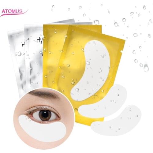 5 Pairs Under Eye Pads Patch Set Eyelash Pads Natural Hydrogel Under Eye Gel Pads for DIY Eyelash Extension Lashes Tool
